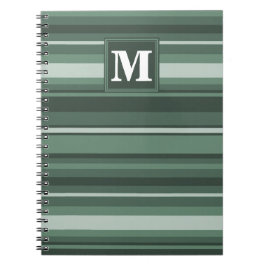 Caderno Espiral Brisas verdes de sábio monograma