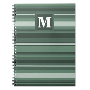Caderno Espiral Brisas verdes de sábio monograma
