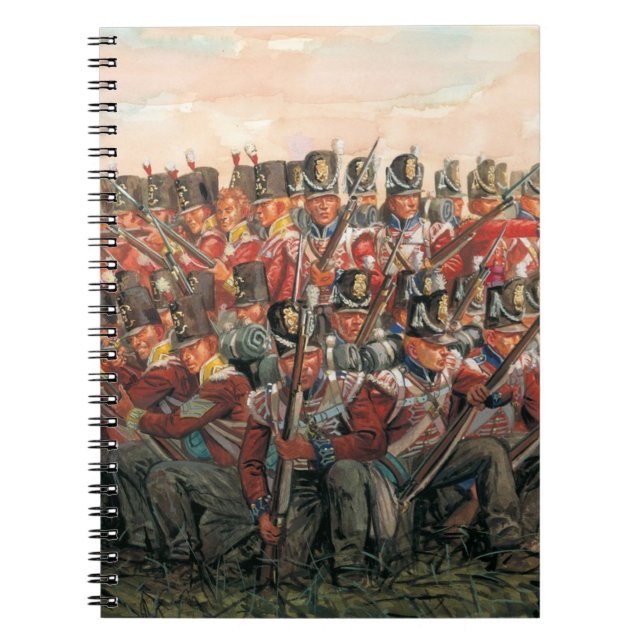Caderno Espiral British infantry Napoleonic wars painting  (Frente)