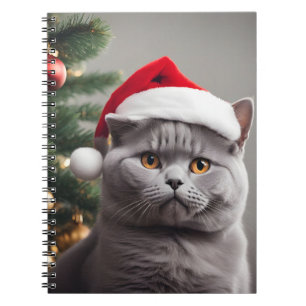 Caderno Espiral British Shorthair Christmas
