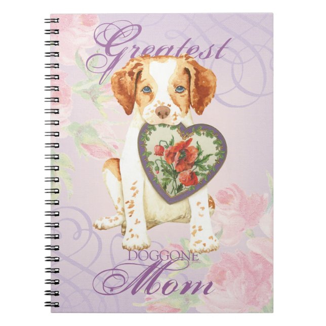 Caderno Espiral Brittany Heart Mãe (Frente)