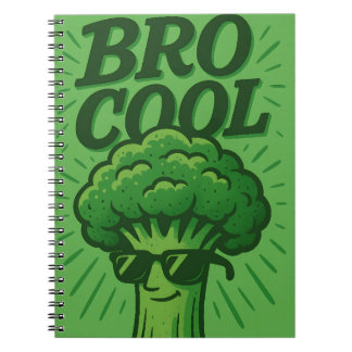 Caderno Espiral Bro Legal Notebook Broccoli