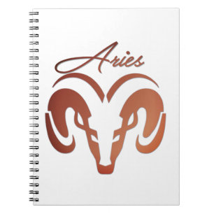 Caderno Espiral Bronze toca Ram Zodiac