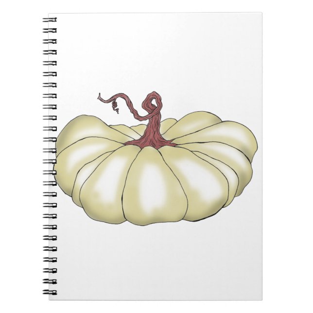 Caderno Espiral bronzeado plano de abóbora (Frente)