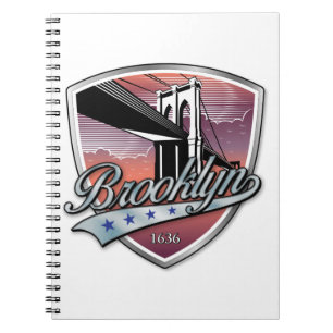 Caderno Espiral Brooklyn Design Prata