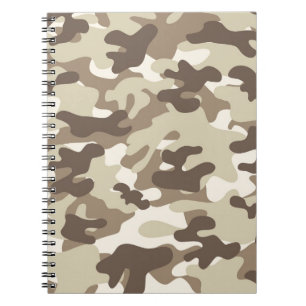 Caderno Espiral Brown Camo Design