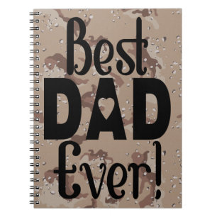 Caderno Espiral Brown Camo O melhor Pai de sempre