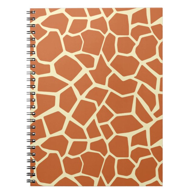 Caderno Espiral Brown Giraffe Pattern (Frente)