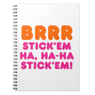 CADERNO ESPIRAL BRRR OS ATIRE HÁ, HA-HA VINCULE-OS!