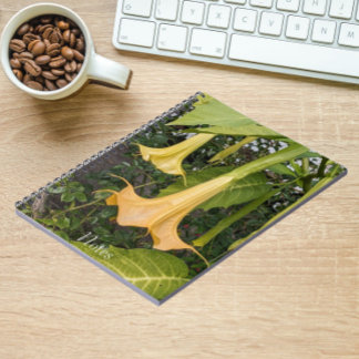 Caderno Espiral Brugmansia Bloom Amarelo