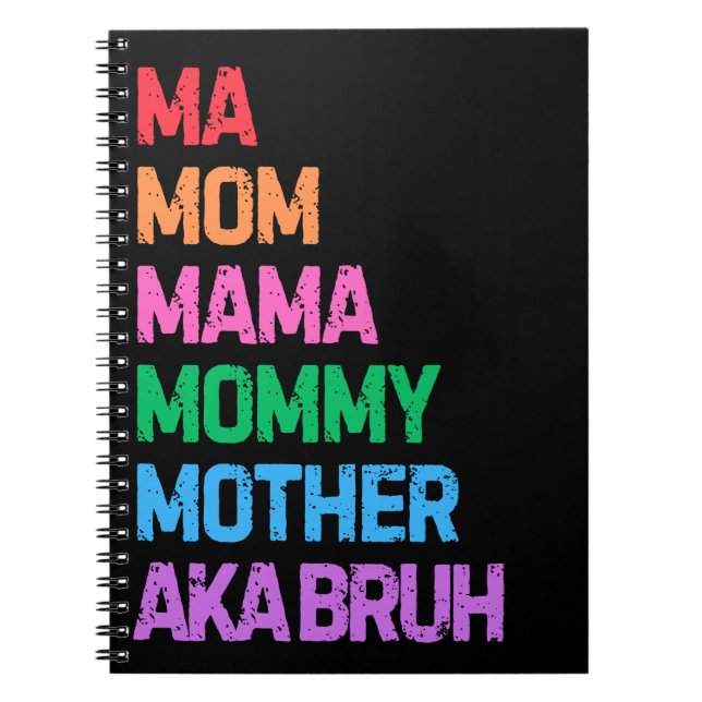 Caderno Espiral Bruh antes conhecido como presente de mamãe dia de (Frente)