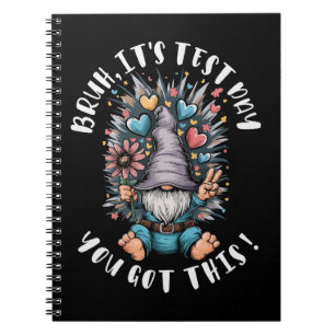 Caderno Espiral Bruh é dia de prova você consegue motivação engraç