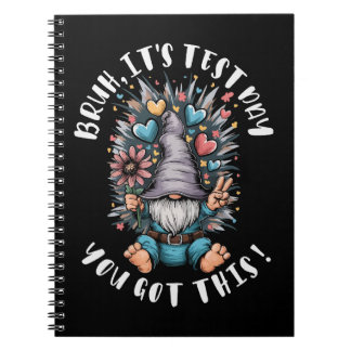 Caderno Espiral Bruh it's test day you got this funny school motiv