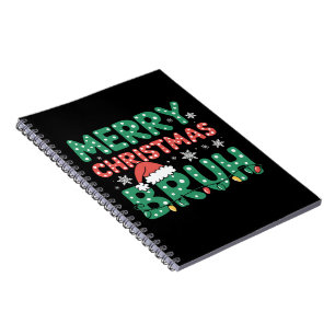 Caderno Espiral Bruh Meme Engraçado Dizendo Irmão Saudando o Natal