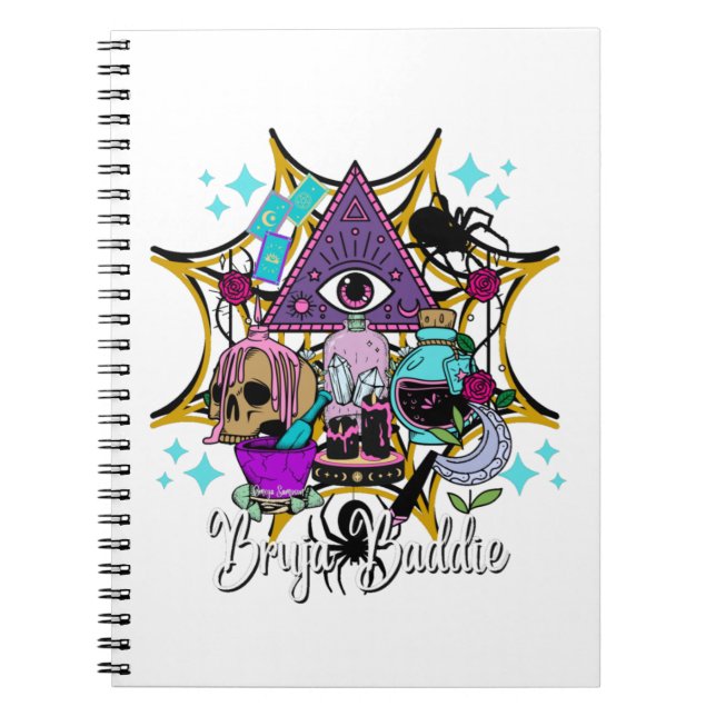 Caderno Espiral Bruja Baddie (Frente)