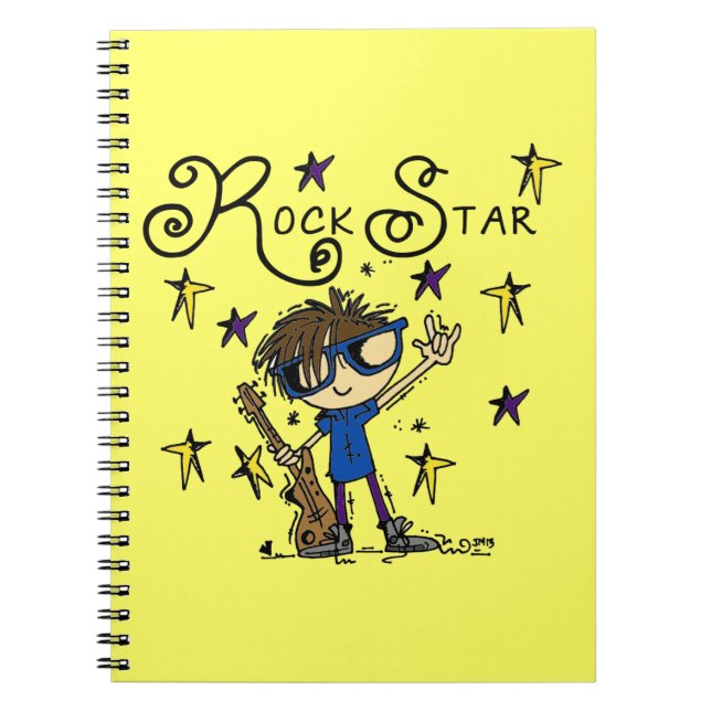 Caderno Espiral Brunette Rock Star (Frente)