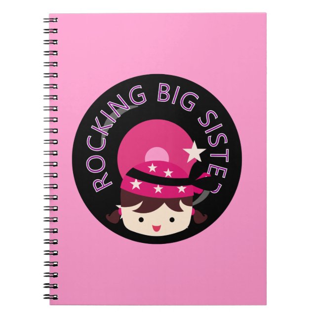 Caderno Espiral Brunette Rocking Big Sister (Frente)