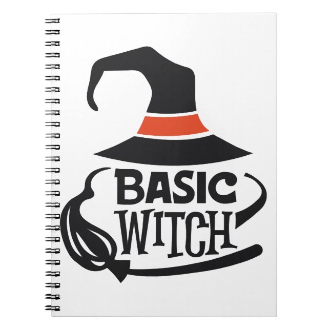 Caderno Espiral Bruxa Básica - Halloween (Frente)
