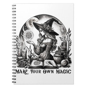 Caderno Espiral Bruxa Bonita Farmácia Faça Sua Própria Magia