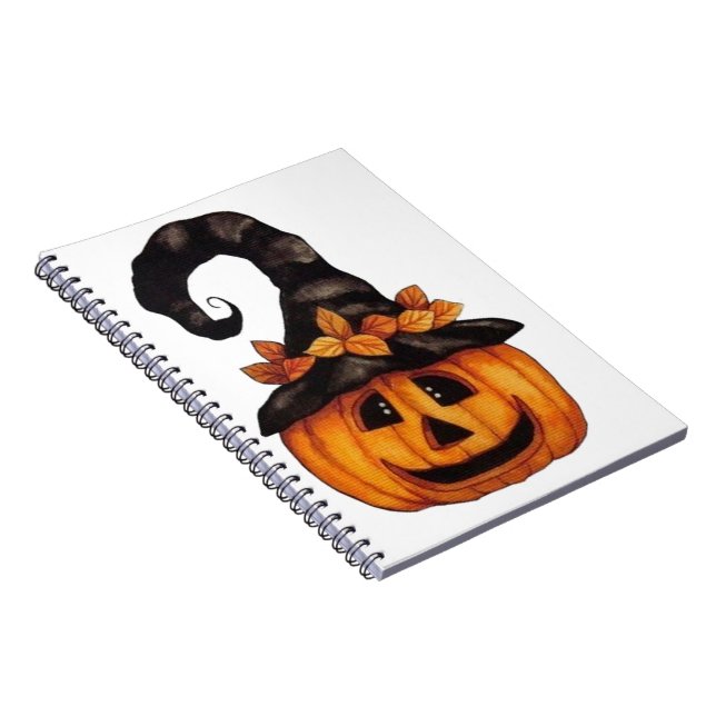 Caderno Espiral Bruxa de Abóbora (Lado Direito)