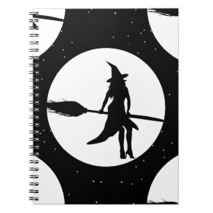 Caderno Espiral bruxa de halloween