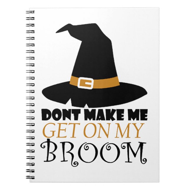 Caderno Espiral Bruxa no Halloween (Frente)