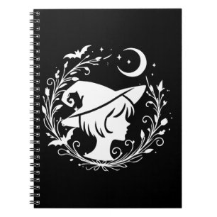 Caderno Espiral Bruxa Pixie Magia Wicca Feitiçaria Halloween