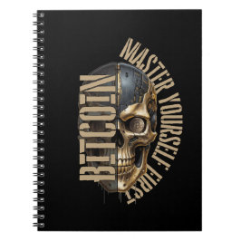 Caderno Espiral BTC motivation | Skull | Bitcoin crypto
