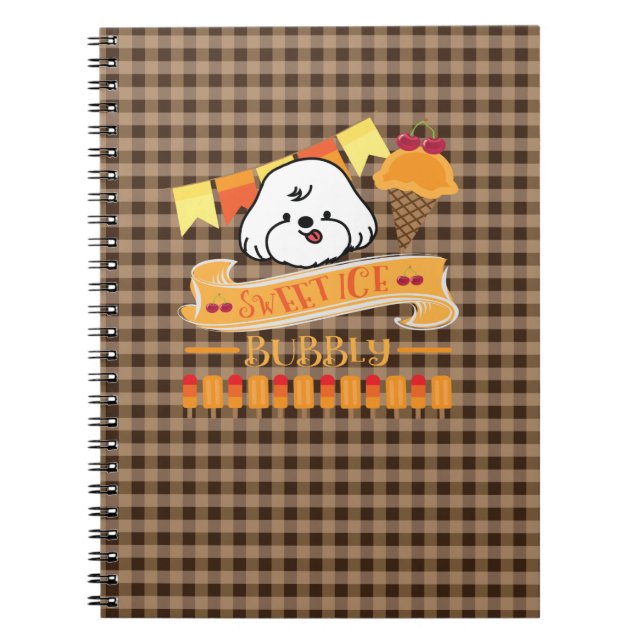 Caderno Espiral bubble ama sorvete (Frente)