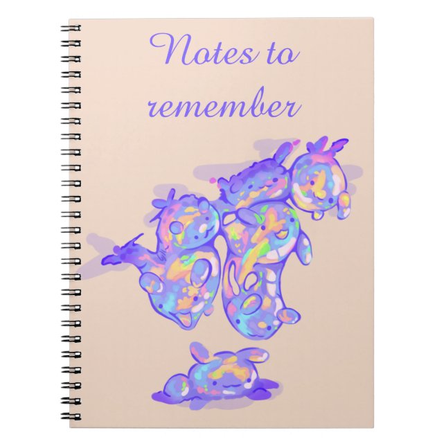 Caderno Espiral Bubbly notes to remember (Frente)