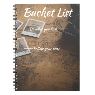 Caderno Espiral Bucket List  Notebook