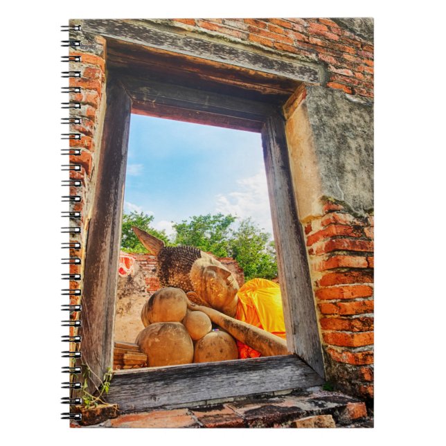 Caderno Espiral Buda deitado, Ayutthaya (Frente)