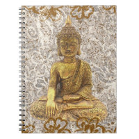 Buda Dourado Florais Flores