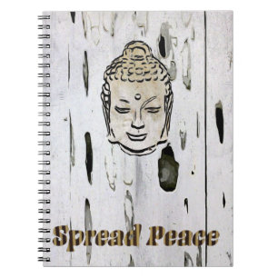 Caderno Espiral Buda Espalhar Foto Espiral da Paz