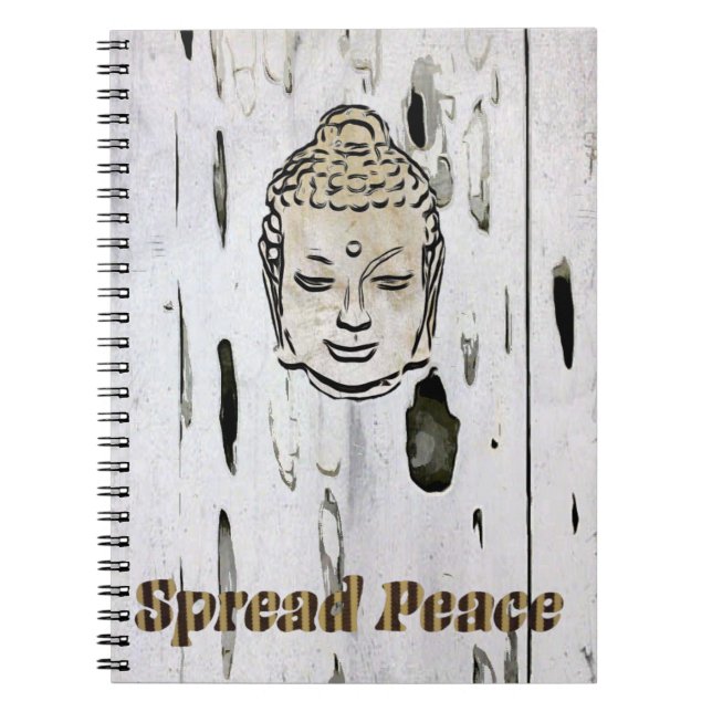 Caderno Espiral Buda Espalhar Foto Espiral da Paz (Frente)