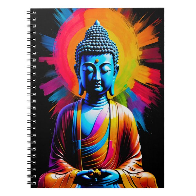 Caderno Espiral Buda - Raios de Tranquilidade (Frente)