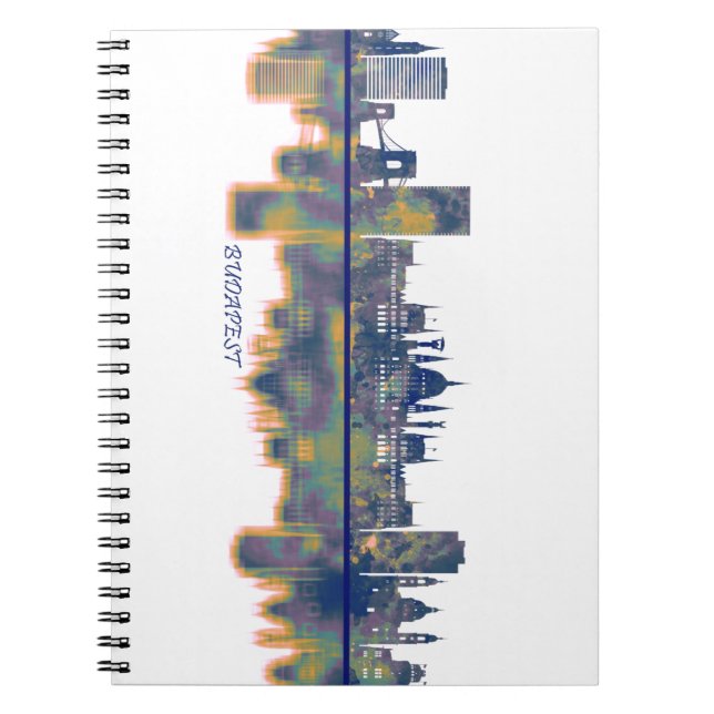 Caderno Espiral Budapest Skyline (Frente)