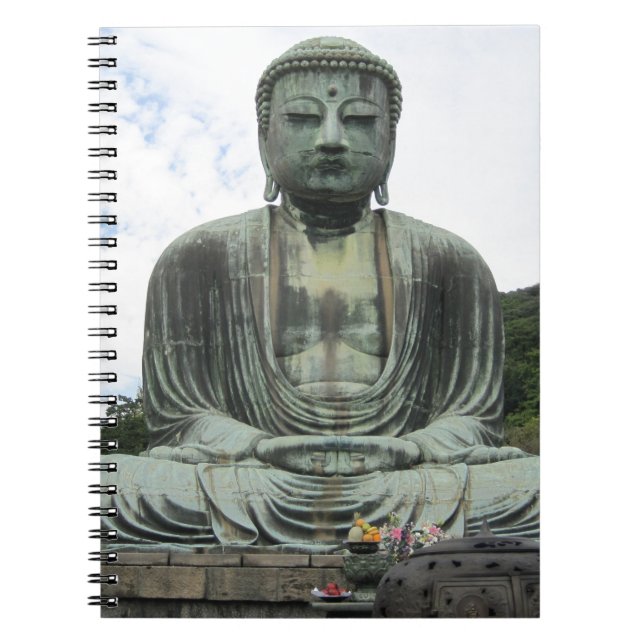 Caderno Espiral Budismo da Estátua Buda (Frente)
