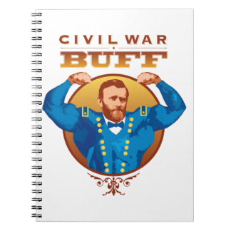 Caderno Espiral Buff da Guerra Civil—Notebook americano Grant Spir