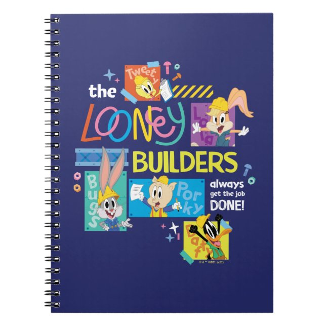 Caderno Espiral BUGS BUNNY BUILDERS™| A Colagem dos Looney Builder (Frente)