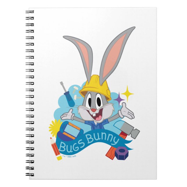 Caderno Espiral BUGS BUNNY BUILDERS™| Arte do Personagem BUGS BUNN (Frente)