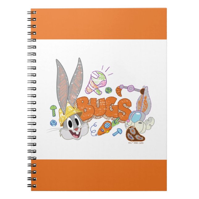 Caderno Espiral BUGS BUNNY BUILDERS™| Arte Esboço do BUGS BUNNY™ (Frente)