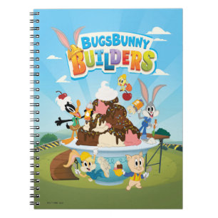 Caderno Espiral BUGS BUNNY BUILDERS™ Looney Builders Sorvete