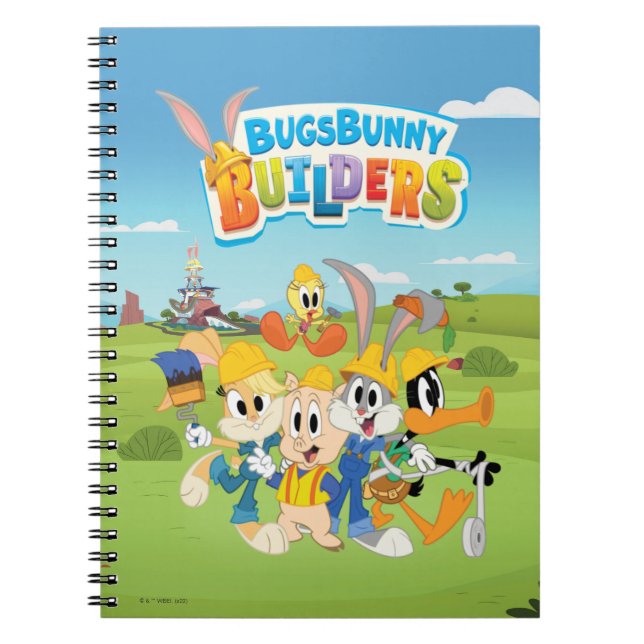 Caderno Espiral BUGS BUNNY BUILDERS™| O Grupo Looney Builders (Frente)