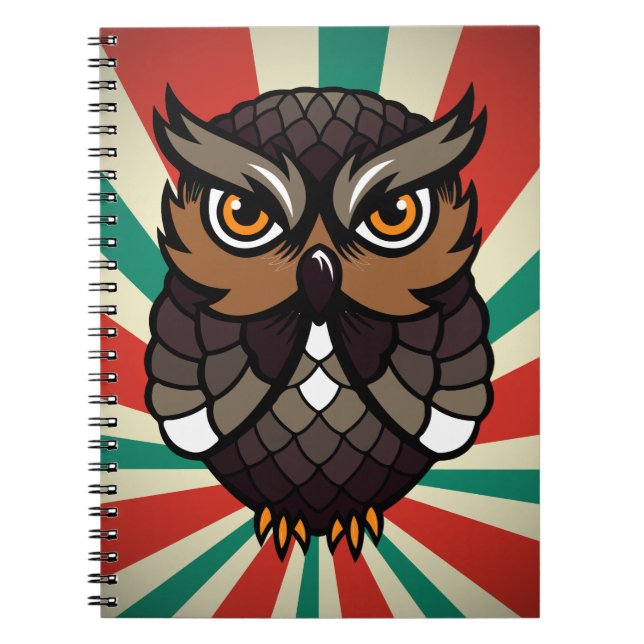 Caderno Espiral Búho De La Suerte (Frente)