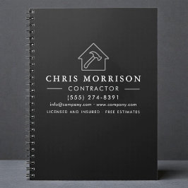 Caderno Espiral Building Construction Black Silver