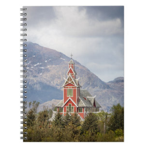 Caderno Espiral Buksnes Church Lofoten Noruega