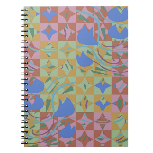 Caderno Espiral Bulbos de tulipa Faíscas (Frente)
