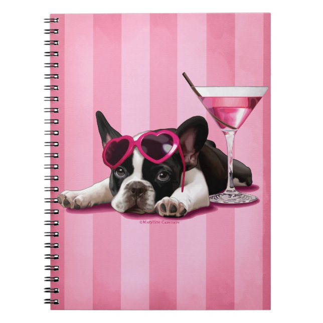 Caderno Espiral Buldogue francês (Frente)