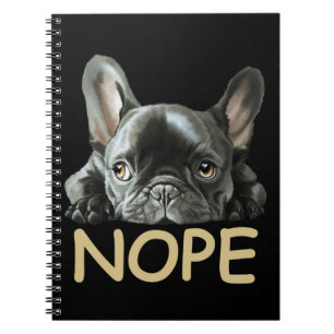 Caderno Espiral Buldogue Francês Franchie Nope Gifts